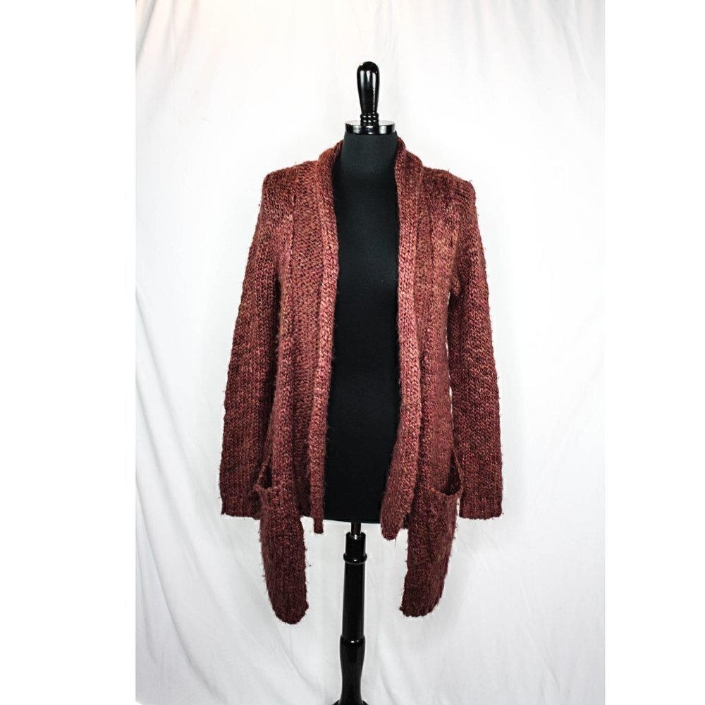 Leo & Nicole Chunky Open Front Cardigan Sw…